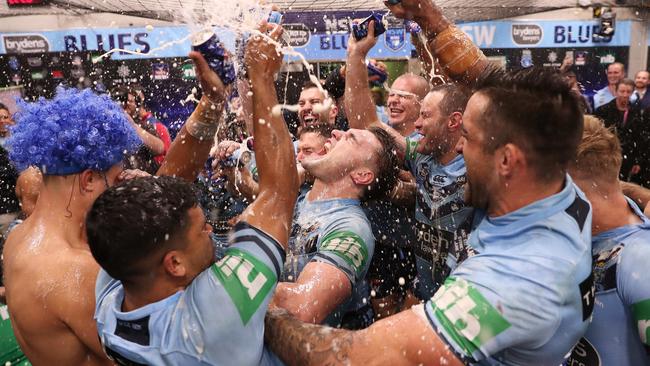 Angus Crichton is actually belting out a tune in this picture. (Brett Costello)