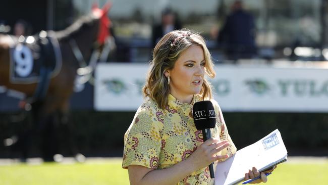 Lizzie Jelfs and her microphone moves betting markets. Picture: Mark Evans/Getty Images