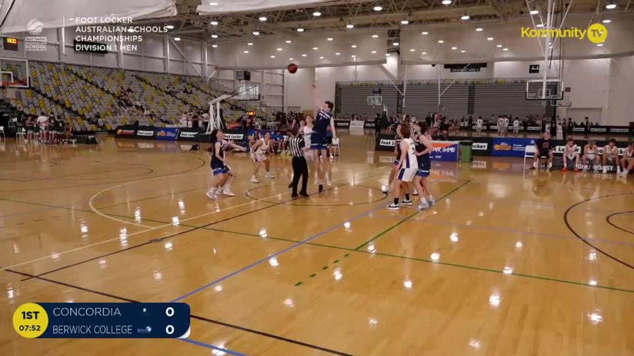 Replay: Concordia College v Berwick White (U20 Men Div 1 QF) - 2024 Basketball Australia Schools Championships Day 4