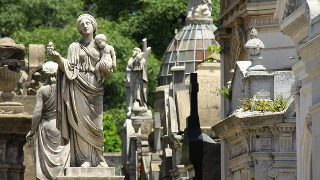 La Recoleta Cemetery, where Argentina’s heroes and heroines are buried.