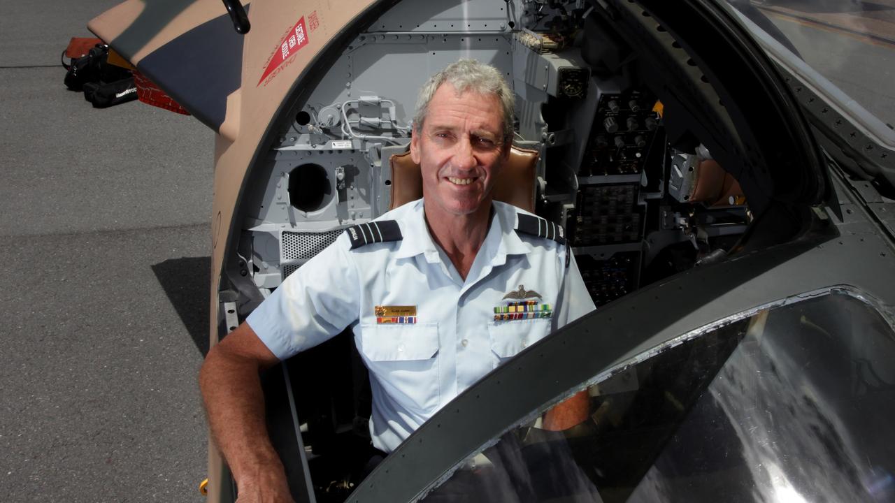 RAAF Wing Commander Alan Curr in 2010 after the decommissioning of the F-111s at the RAAF base at Amberley. Picture: Jeff Camden