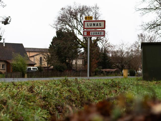 Brittany Higgins and David Sharaz have started a new life in the French village of Lunas, which boasts only 400 residents. Picture: Matthieu Rondel