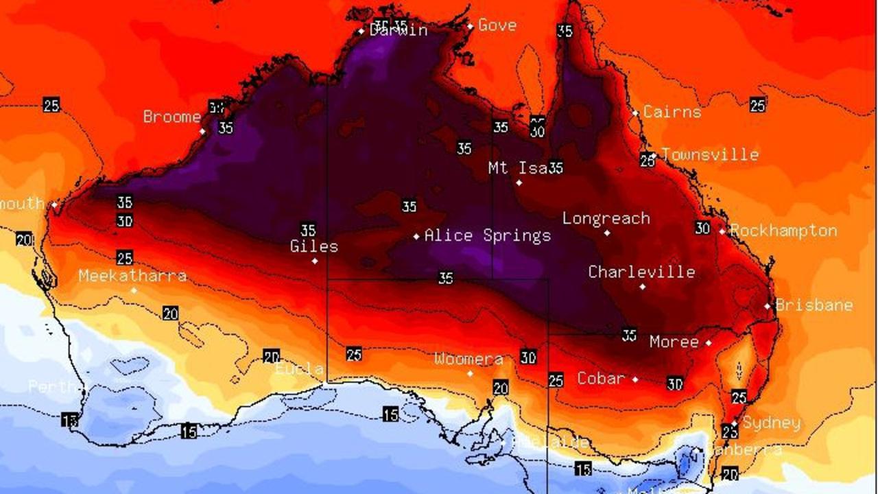 Australia set for three-month scorcher