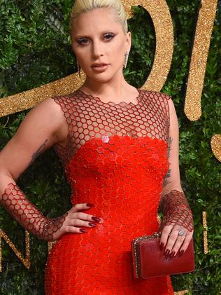 Lady Gaga poses for photographers upon arrival at the British Fashion Awards 2015 in London, Monday, Nov. 23, 2015. (Photo by Jonathan Short/Invision/AP)