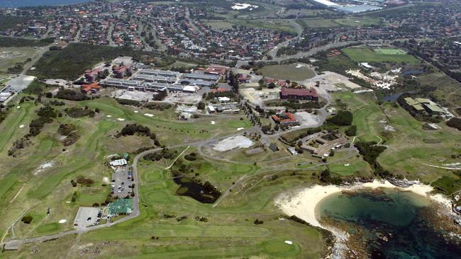 The former Prince Henry Hospital, golf course and Little Bay