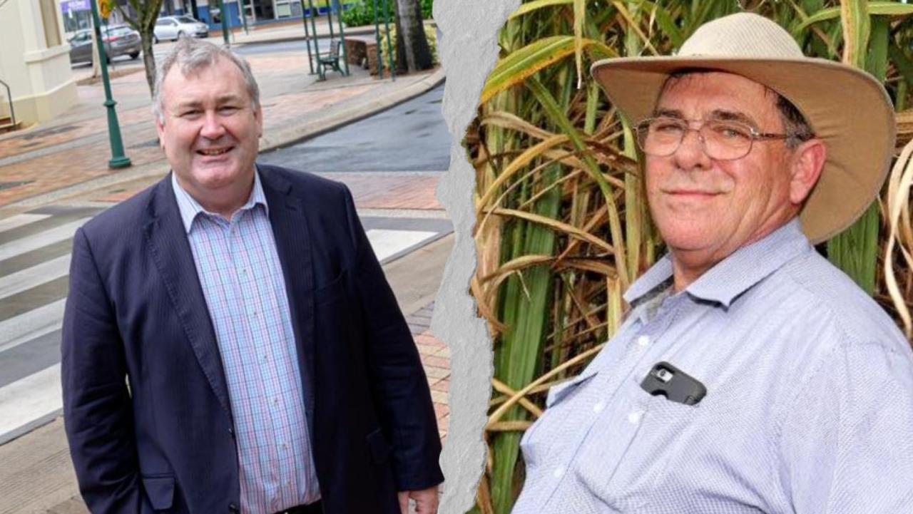 Dale Holliss and Jack Dempsey have gone head-to-head over rates concerns shared by Bundaberg farmers.