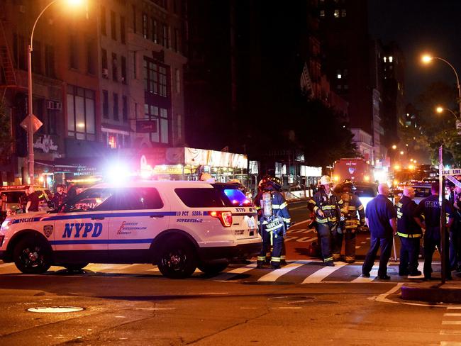 A second device was found four blocks from the explosion that erupted in the Chelsea neighbourhood of Manhattan, New York City. Picture: Jamie McCarthy / Getty Images / AFP