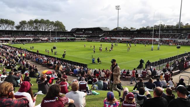 It won’t be at Brookvale... but Manly fans will return to the footy on Thursday night. Picture: Brett Costello