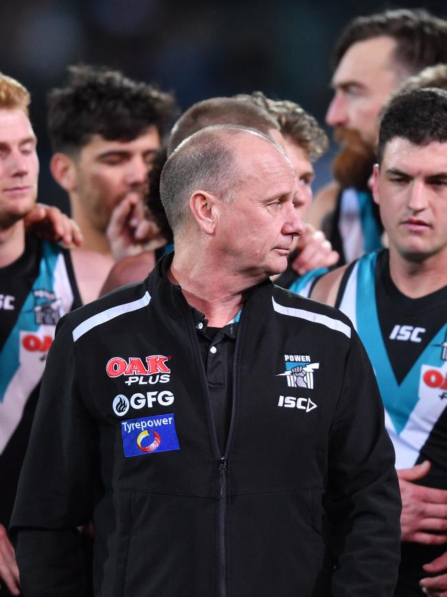 Ken Hinkley and Port Adelaide have placed high expectations on themselves.