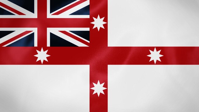 The National Colonial Flag, used in the 1800s as an early Australian flag.