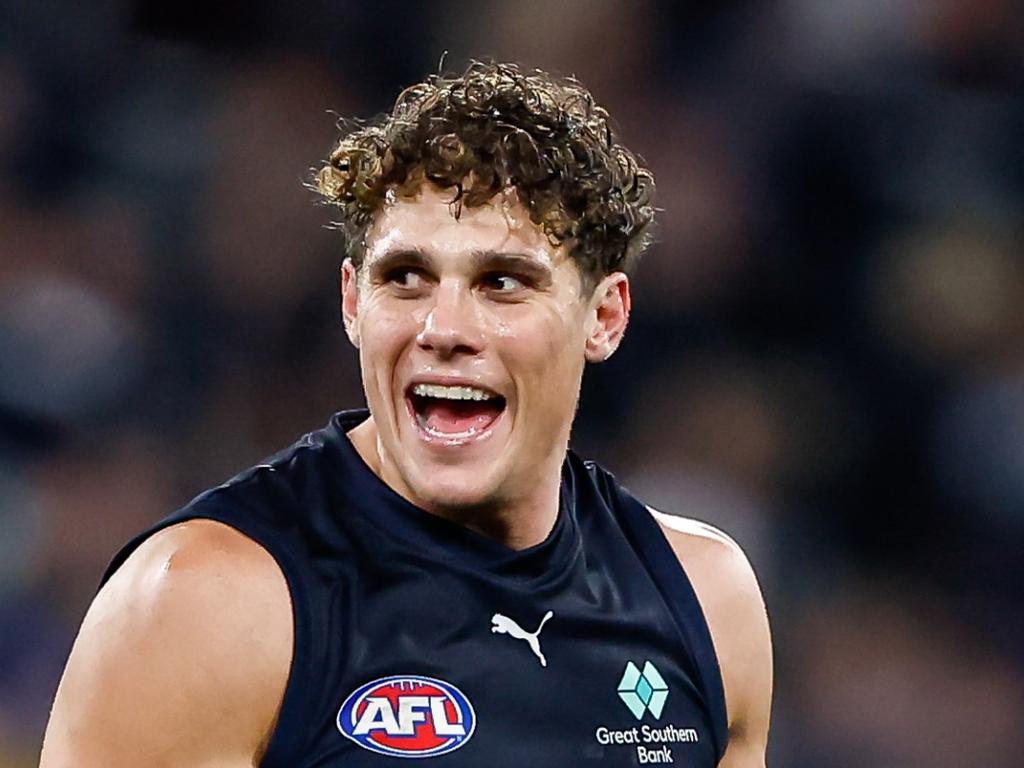 Charlie Curnow is set for surgery. Picture: Dylan Burns/AFL Photos via Getty Images