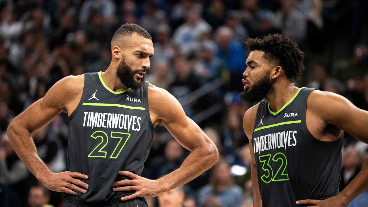 Rudy Gobert will have a new big man alongside him this season. Stephen Maturen/Getty Images/AFP