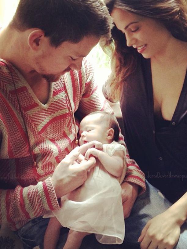 Channing Tatum posted this photo on Facebook last year with the message: “First father's day with my girls!”
