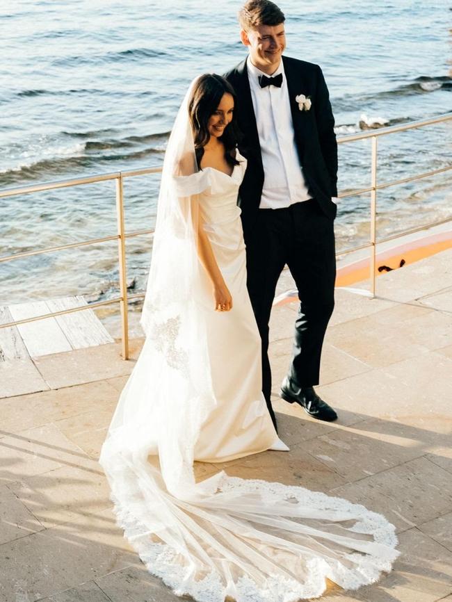 The newlyweds jetted off to Fiji for their honeymoon.