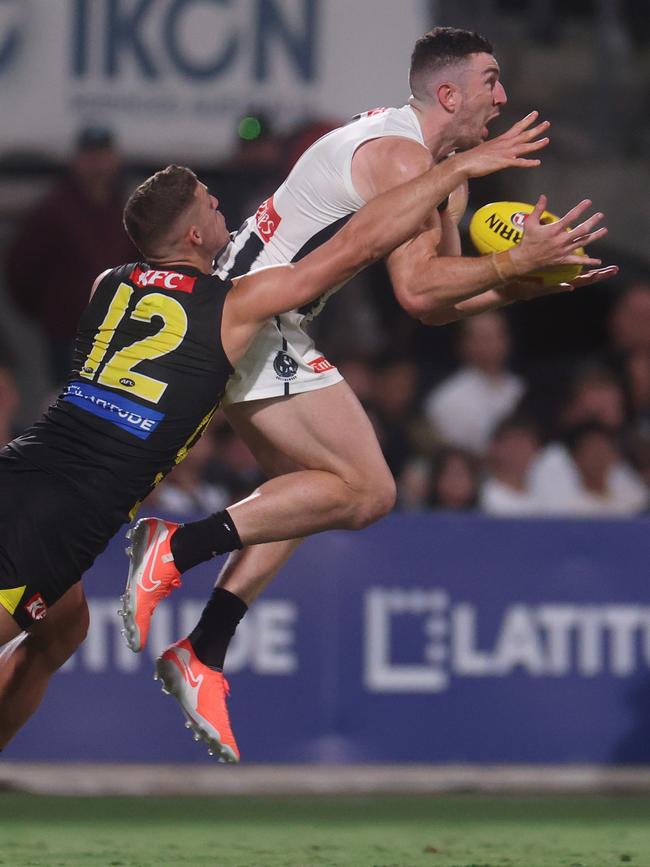 Ben Miller tries to spoil Daniel McStay. Picture: Daniel Pockett/Getty Images