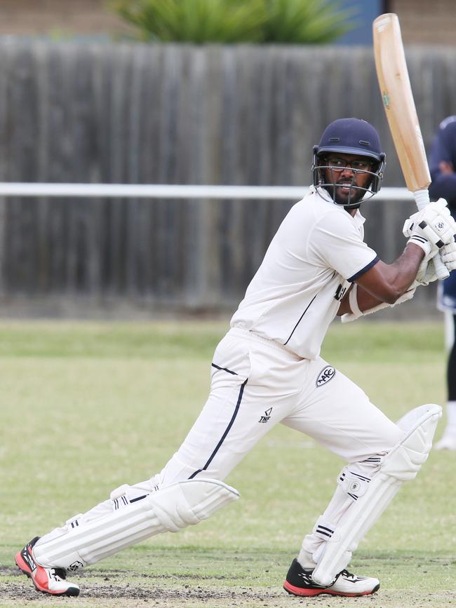 Manifold Heights batter Mayuka Perera. Picture: Mark Wilson