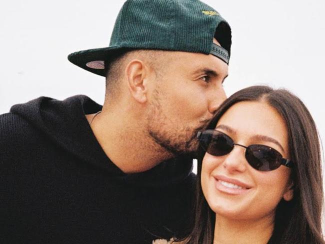 Kyrgios and his ex Hatzi. Picture: Instagram