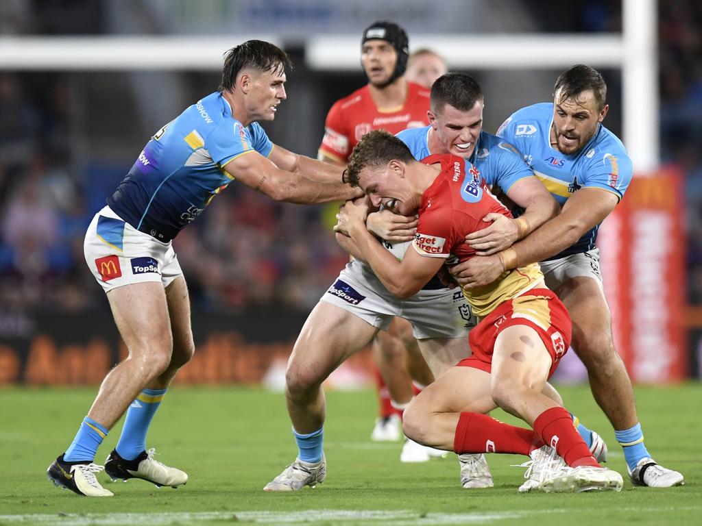 NRL photos. March 30, 2024. Jack Bostock of the Redcliffe Dolphins