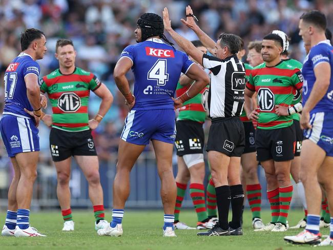 Kurtis Morrin will likely be suspended following an ugly tackle of Cameron Murray. Picture: Cameron Spencer/Getty Images