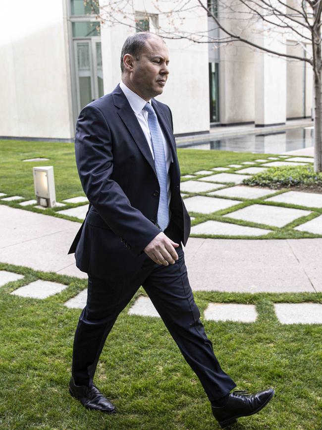 Treasurer Josh Frydenberg at Parliament House in Canberra. Picture: NCA NewsWire / Gary Ramage