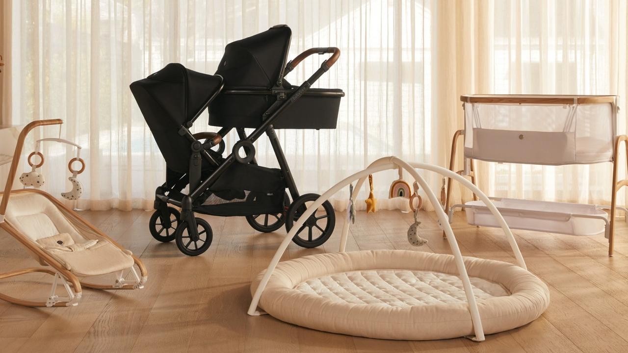 Save on must-have prams, bassinets, cots, play mats and more. Picture: Babybee.