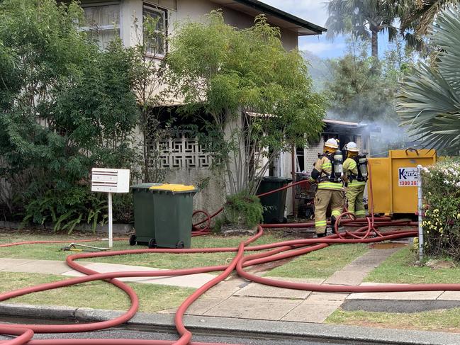 Fire at Deagon on Wednesday morning was suspected to have started in the kitchen of one of the elderly residents.