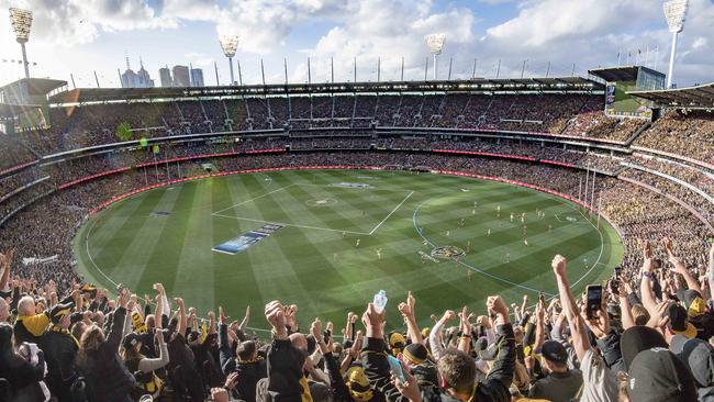 The Gabba will hold about 30,000 fans for this year’s Grand Final. Picture: Jason Edwards