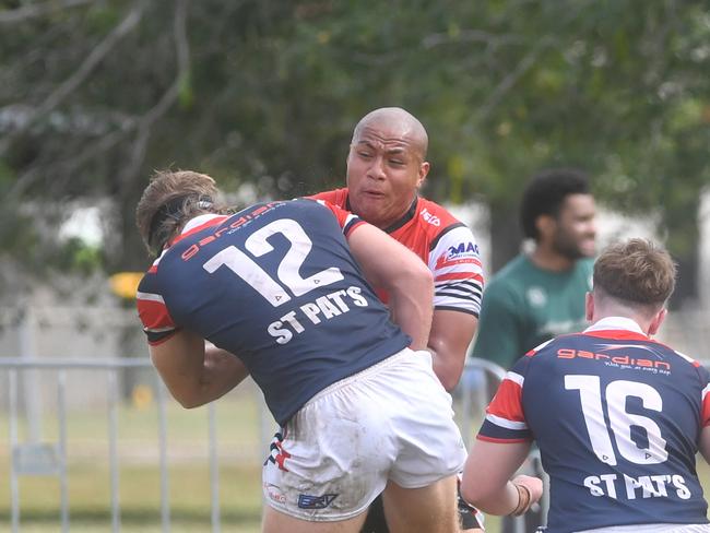 Kirwan State High School hosts St Patrick's College, Mackay, in round 1 of the 2025 Aaron Payne Cup. Picture: Evan Morgan