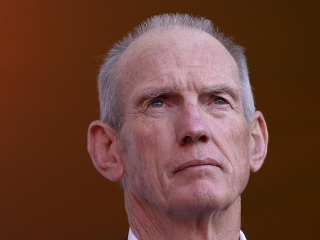 SYDNEY, AUSTRALIA - OCTOBER 01:  Wayne Bennett, coach of the Broncos looks on during the launch of NRL Nation at Darling Harbour on October 1, 2015 in Sydney, Australia.  (Photo by Brett Hemmings/Getty Images)