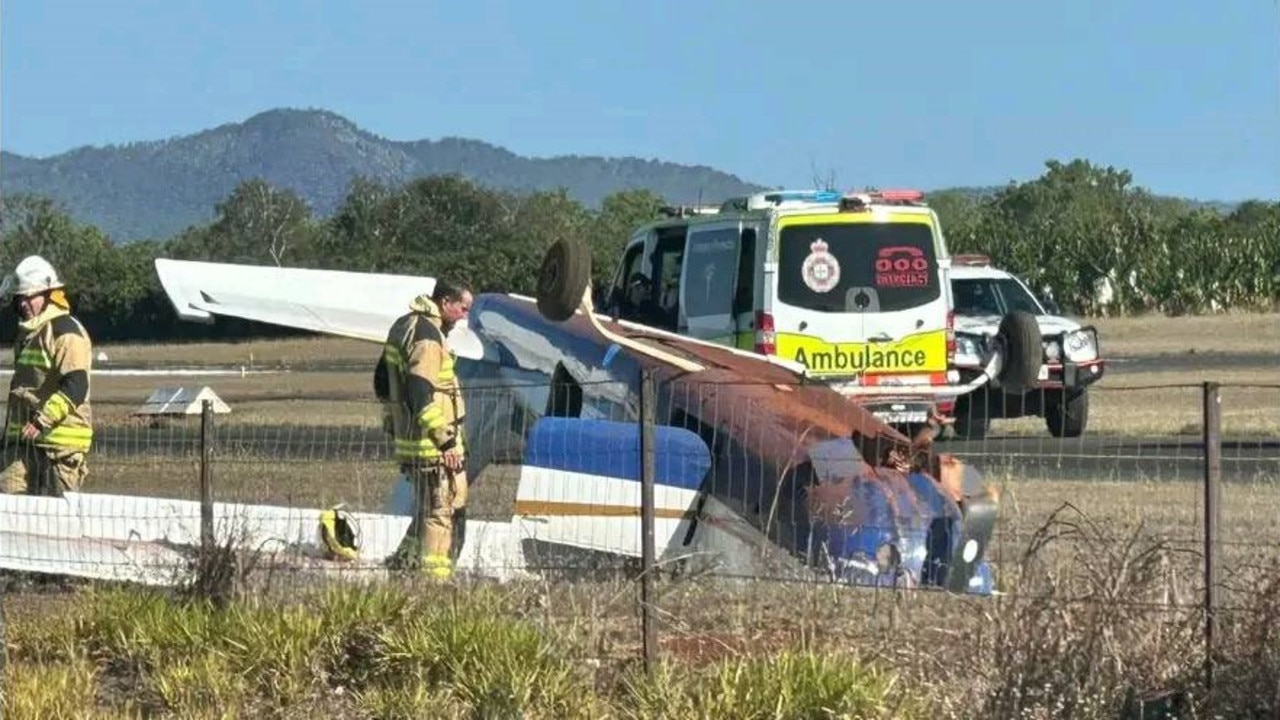 A woman in her 50s was flown to Cairns hospital via helicopter following a light plane crash at Mareeba Airport on Sunday afternoon. Photo: Facebook.