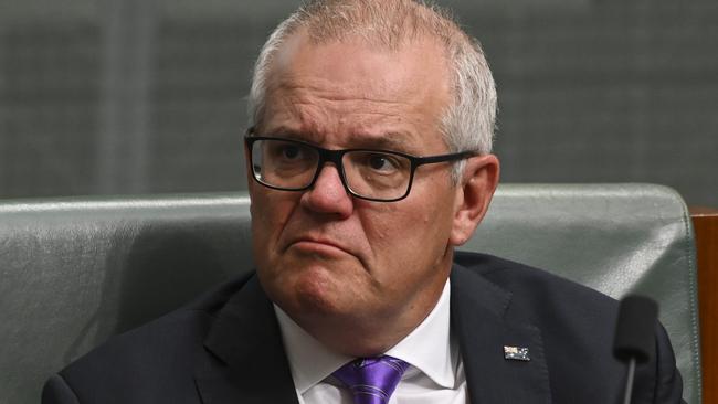 CANBERRA, AUSTRALIA - NewsWire Photos September 27, 2022: Scott Morrison MP during Question Time at Parliament House in Canberra. Picture: NCA NewsWire / Martin Ollman