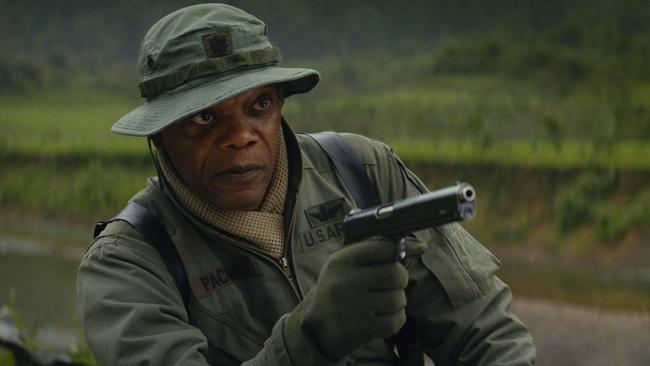 Samuel L Jackson redeems himself spectacularly in Kong: Skull Island. Picture: Village Roadshow Films