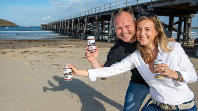 Josh and Lucy King from King Tide Brewery. Food and beverage tourism is seen as an opportunity for Coffs Harbour.