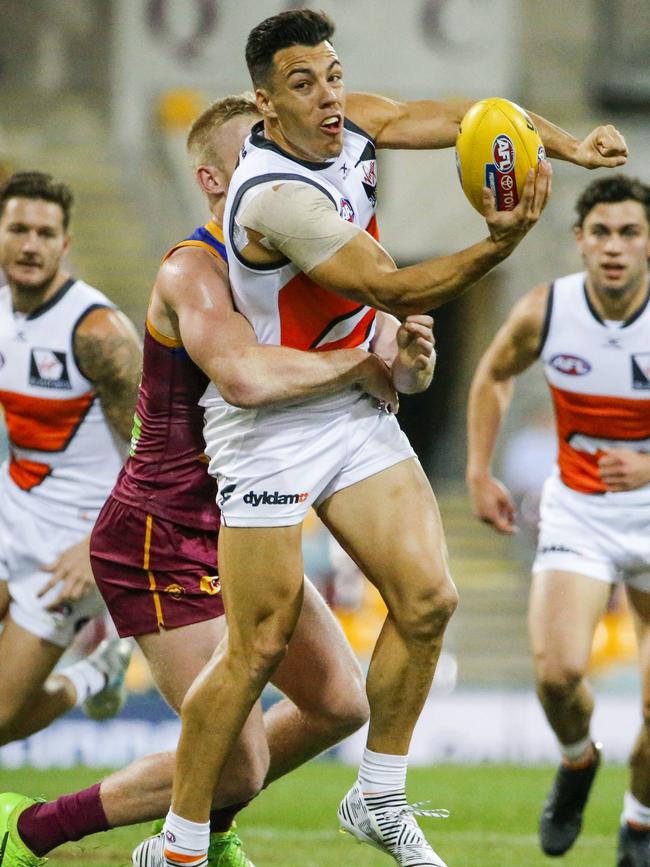 Dylan Shiel is on a wing in the Giants’ team of the century. Picture: Glenn Hunt