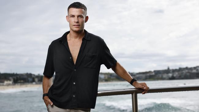 Olympic Boxer Harry Garside at Bondi Beach. Picture: Richard Dobson