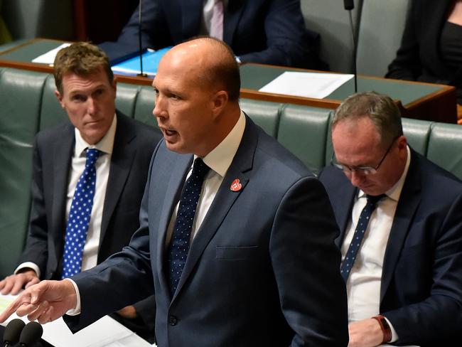 Peter Dutton says Deputy Prime Minister Barnaby Joyce acted immorally. Picture: Michael Masters/Getty Images