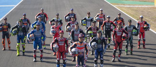 The class of 2020 on the Jerez main straight.