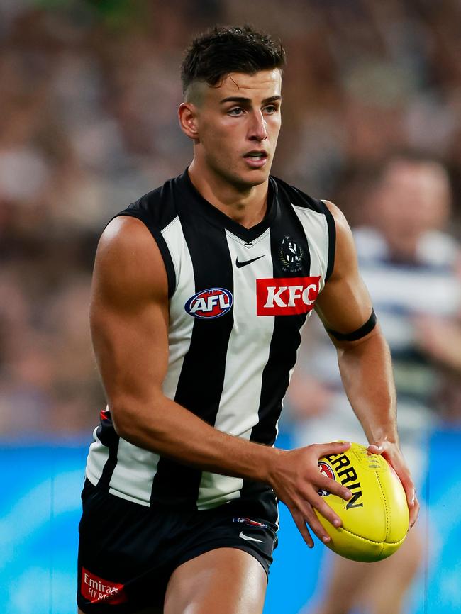 Nick Daicos had a blinder for the Pies. (Photo by Dylan Burns/AFL Photos via Getty Images)