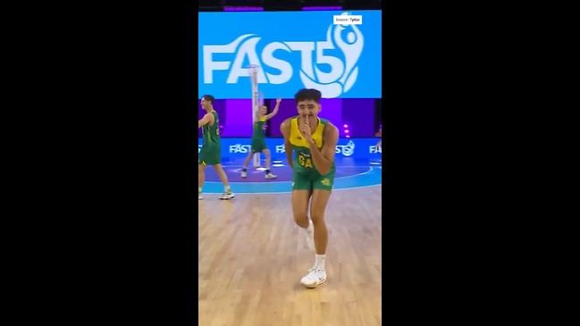 Aussie male netball team wows crowd with NSYNC routine | The Courier Mail