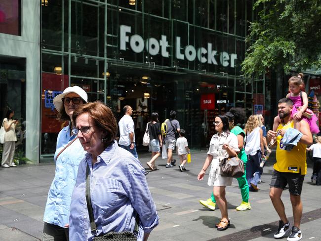 SYDNEY, AUSTRALIA : NewsWire Photos - DECEMBER 28 2024; Shoppers are seen in Pitt Street Mall in the Sydney CBD, getting last minute Boxing day sales. Picture: NewsWire/ Gaye Gerard