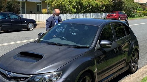 Dr Emmanouel Roussos leaves Coffs Harbour court on Friday.