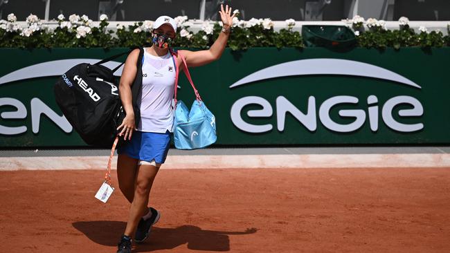 Ash Barty farewells Roland Garros after a hip injury ended her French Open campaign