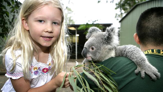 Chloe Hickman, 6, from Seven Hills at Featherdale on March 1, 2011.