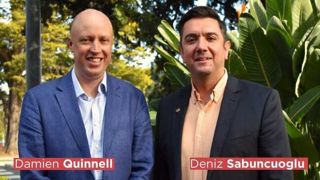 Camden Council Labor candidates, Damien Quinnell and Deniz Sabuncuoglu are running for seats in the South Ward. Picture: Facebook