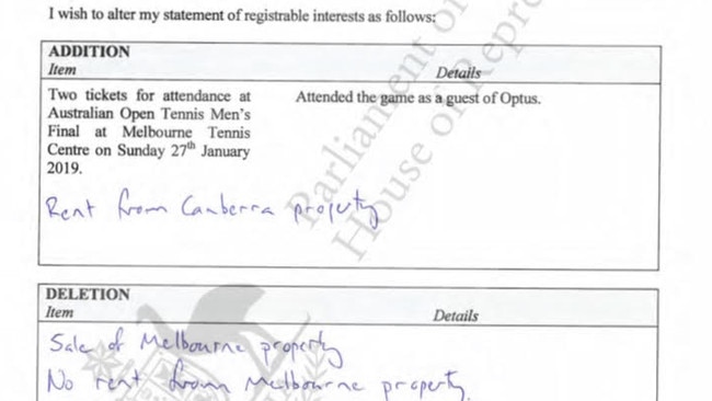 Mr Tudge failed to update his register of interests until January 2019 (pictured).