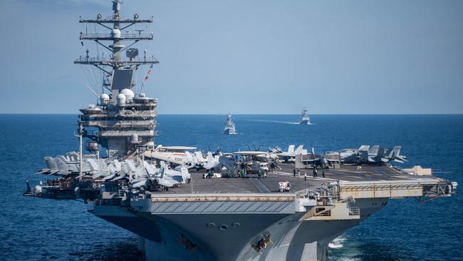 The US Navy's nuclear-powered USS Ronald Reagan. Picture: AFP