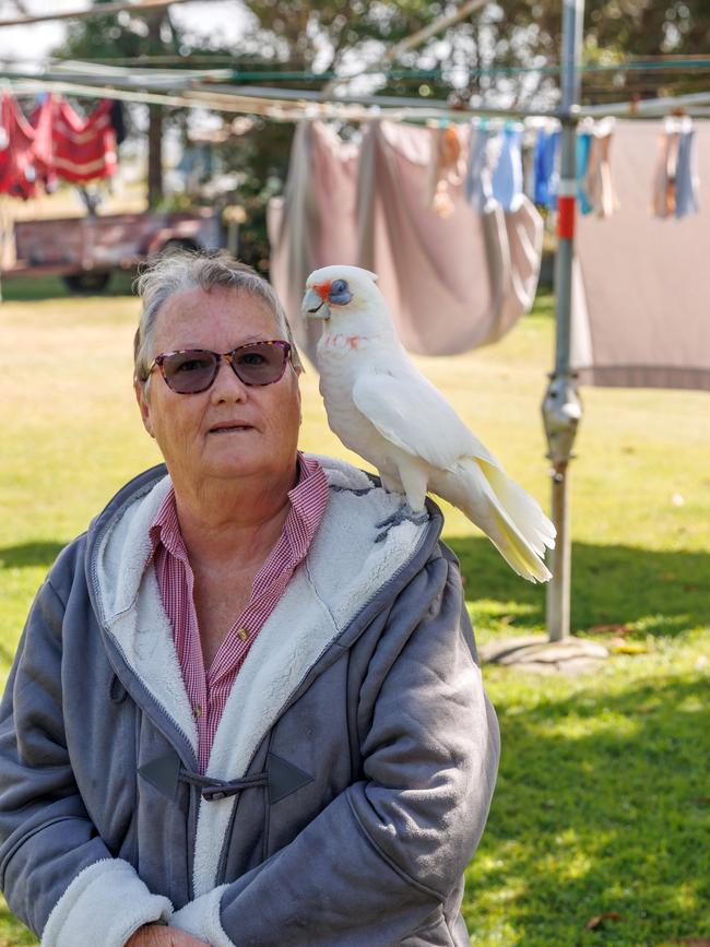 Belinda Langley has been a permanent resident at the Keppel Sands caravan park for 28 years and has now been given 12 week's notice to vacate by the new park lessee. Pic: Steve Vit