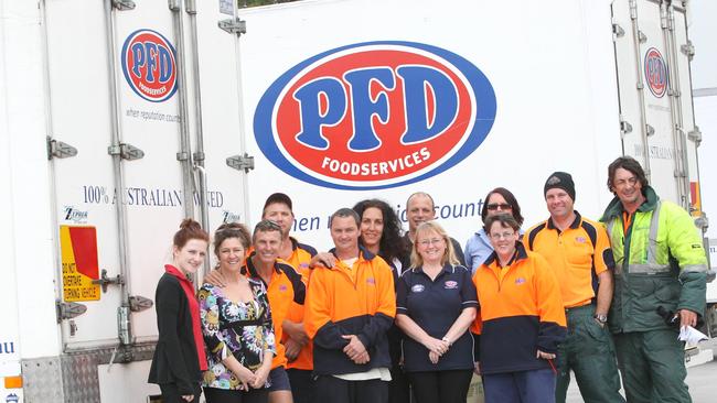 PFD Food Services staff at its Tweed depot.