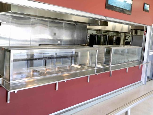 A kitchen at the centre. Most food has been bland. Picture: Supplied