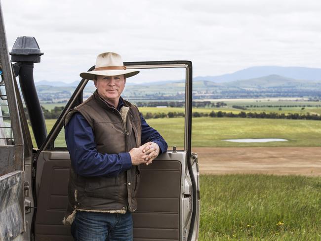 NOTE - SPELLING OF NAME IS HINCHLIFFE Craig Hinchcliffe has launched Wild Grampians Lamb brand from his family's sheep property at Ararat. Photo: DANNIKA BONSER